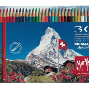 Caran d’Ache – Confezione da 30 pastelli Caran d’Ache Prismalo, in scatola di metallo. – 999.330