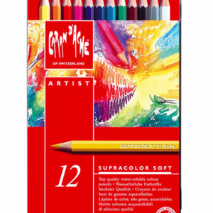 Caran d’Ache – Confezione da 12 pastelli Caran d’Ache  Supracolor Soft. – 3.888.312