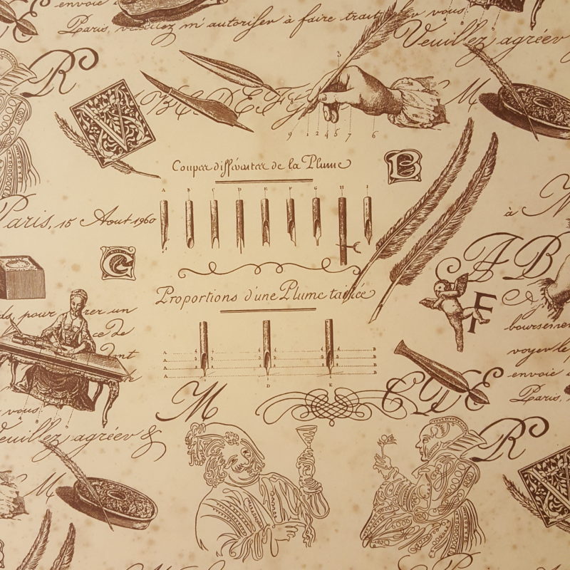 Carta Varese - Confezione da 5 fogli di carta Varese misura 100x70cm, peso carta: 100 g/mq. fantasia Bella scrittura - 327CALLI