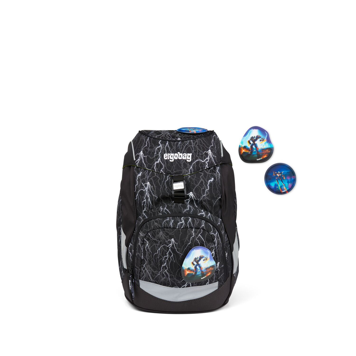 Ergobag - Zaino per la scuola primaria ergonomico Ergobag Prime Super ReflectBear Glow- Super Reflex Glow Edition - EBA-SIN-003-9Z6 - immagine 3