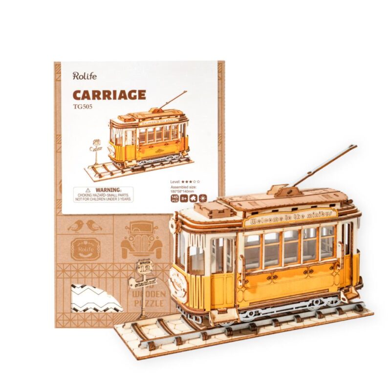 Robotime Rokr - Vintage Tram puzzle 3D - TG505