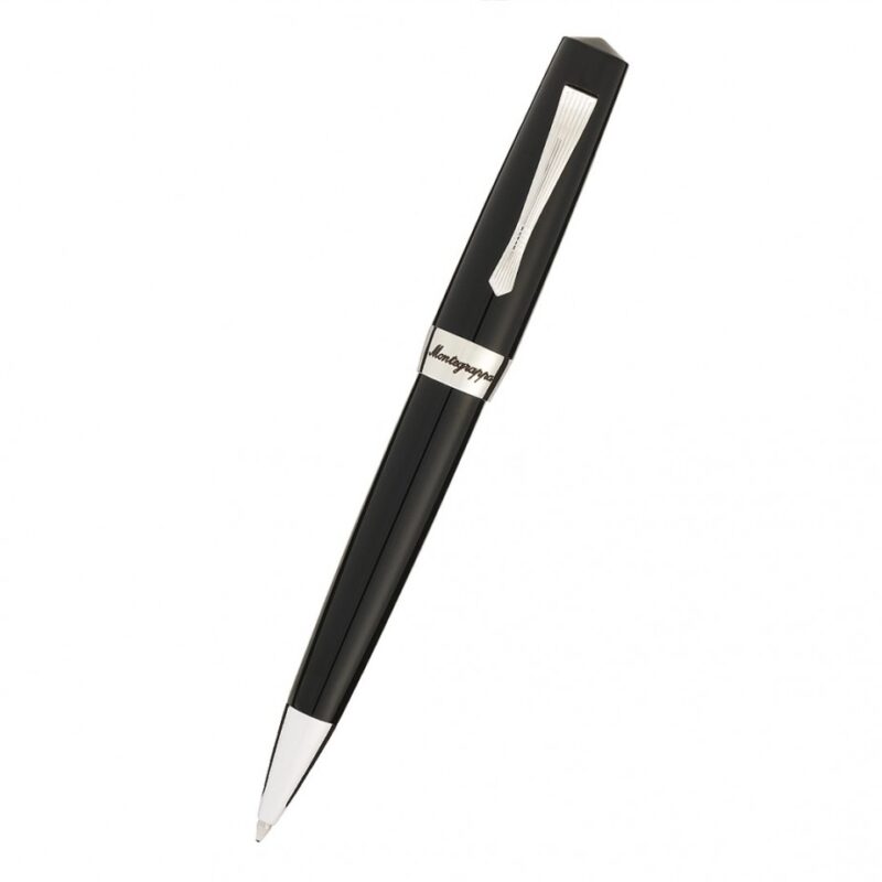 Montegrappa - Penna a sfera Elmo 02 Montegrappa in resina nera - ISE2RBAC
