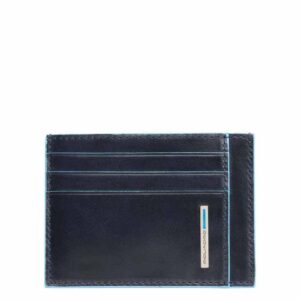 Piquadro – Bustina porta carte di credito tascabile protezione RFID Blue square  blu – PP2762B2R/BLU2