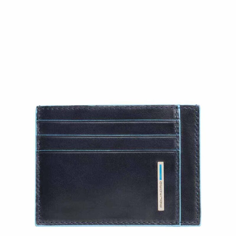 Piquadro - Bustina porta carte di credito tascabile protezione RFID Blue square  blu - PP2762B2R/BLU2