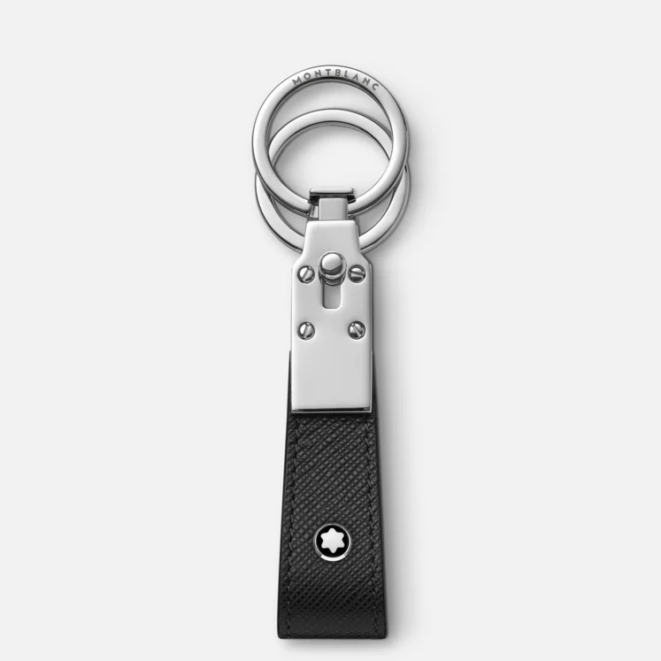 Montblanc - Portachiavi Montblanc Sartorial con passante, colore nero - 130747