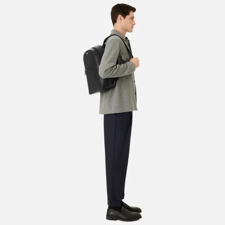 Montblanc - Zaino Montblanc 4810 in pelle colore nero. Misura piccola - 130914 - immagine 6