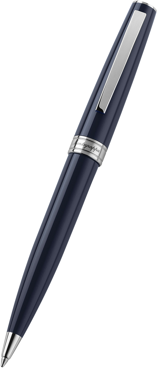 Montegrappa - Penna a sfera Montegrappa Armonia , in pregiata resina colore dark blue - ISA1RBAD - immagine 2