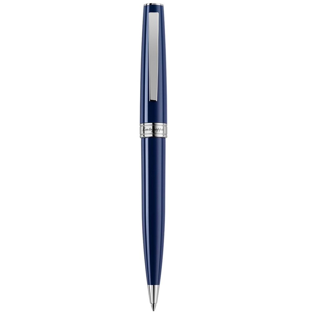 Montegrappa - Penna a sfera Montegrappa Armonia , in pregiata resina colore dark blue - ISA1RBAD