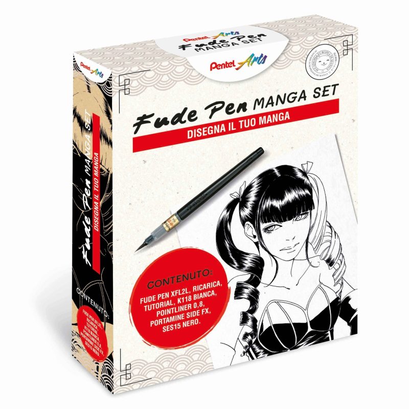Pentel - Fude Pen Manga Set - 22443