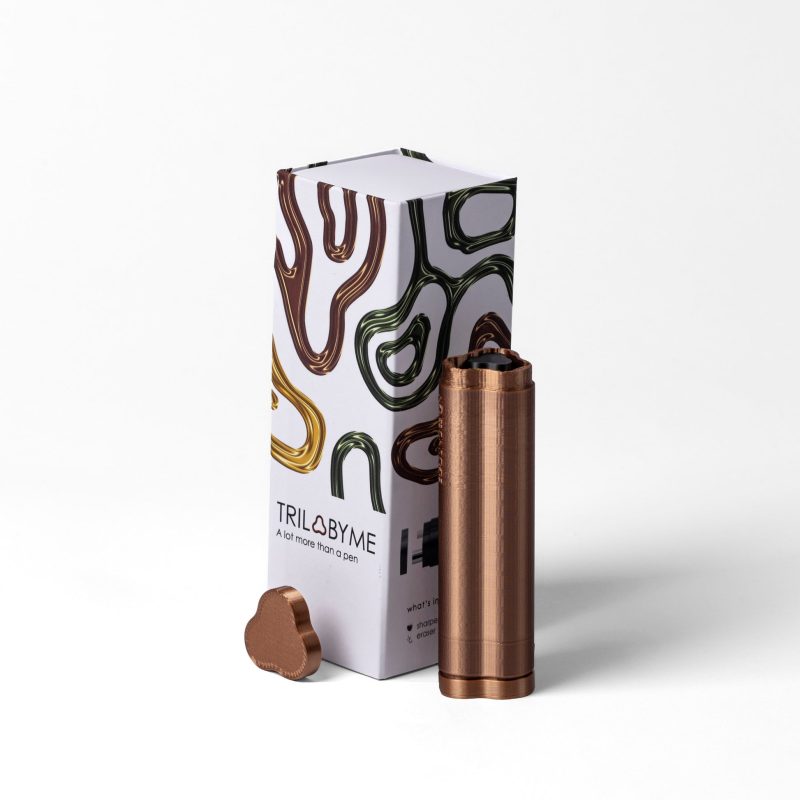 Egoundesign - TRILOBY ME/EGOPUNTOEMME Atelier portatile colore bronzo cangiante - TRILOBYMEMYRRH