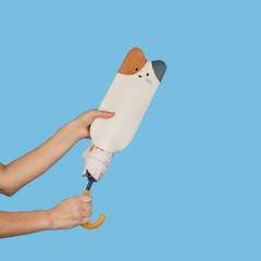 Balvi - Ombrello pieghevole con custodia a forma di gatto chiaro Meowumbrella! - 27993 - immagine 5