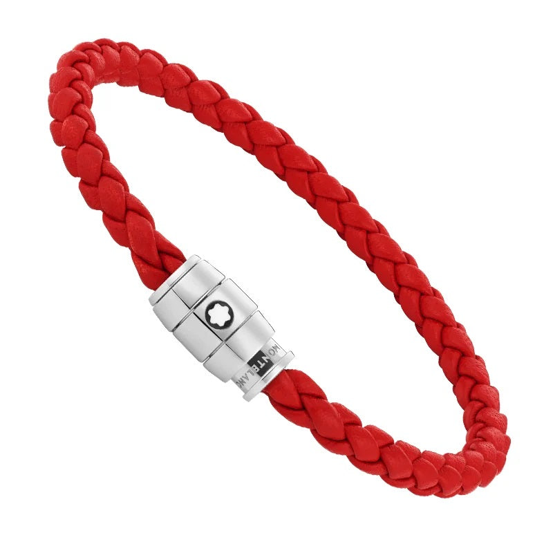 Montblanc - Bracciale Montblanc in pelle red, misura 68 ( L) - 130903