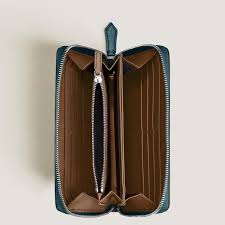 Montblanc - Portafoglio Montblanc Soft zip around colore ottanio. - 198751 - immagine 4