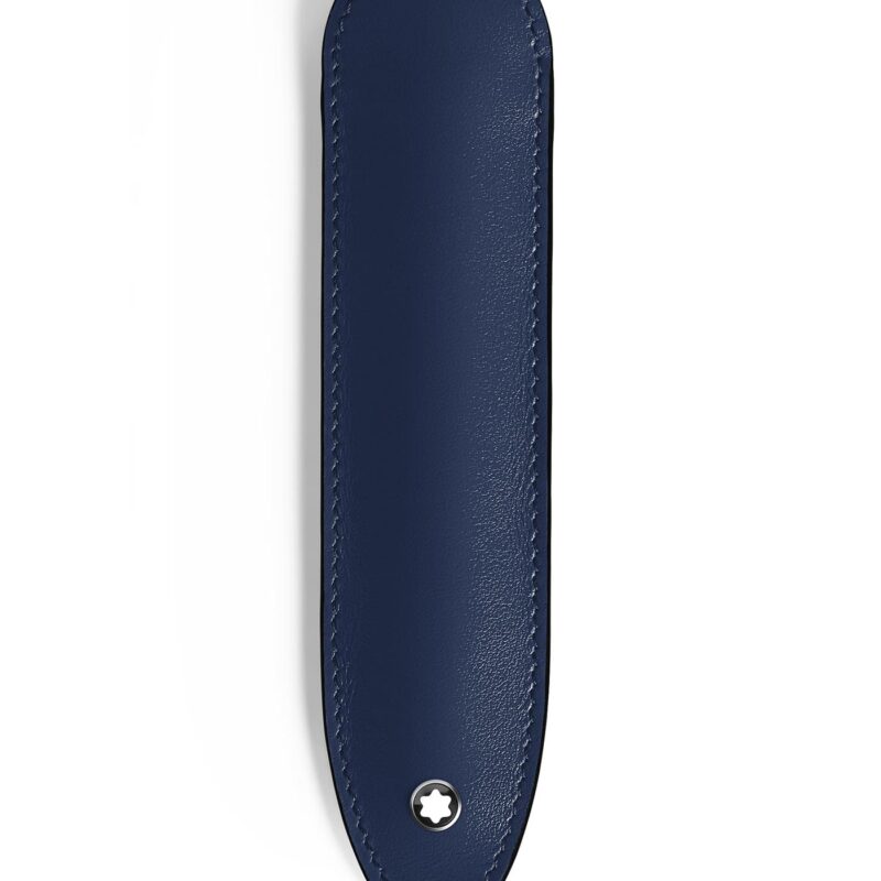 Montblanc - Astuccio per 1 Strumento da Scrittura in Pelle Meisterstück blu - 221440