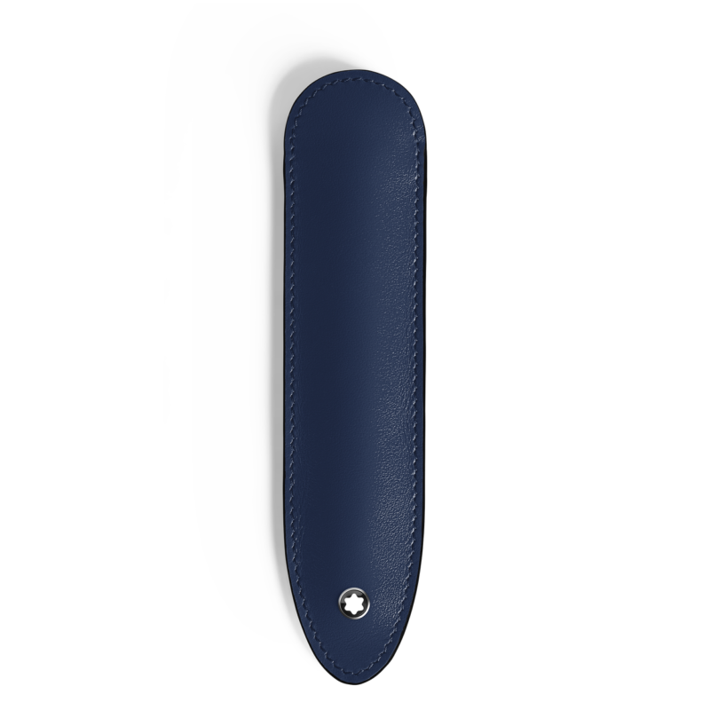 Montblanc - Astuccio per 1 Strumento da Scrittura in Pelle Meisterstück blu - 221440