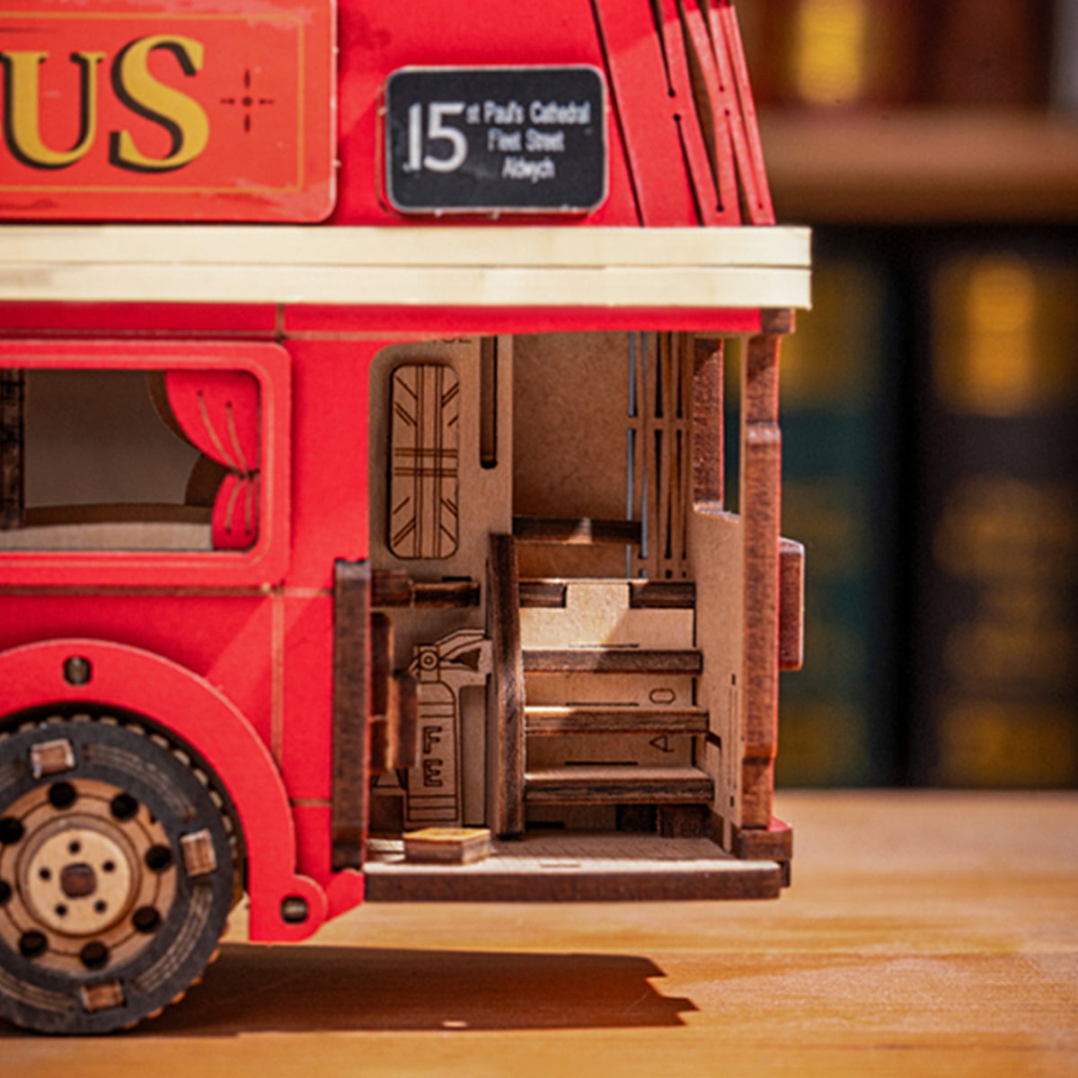 Robotime Rokr - 3D Puzzle London tour bus - TGM02 - immagine 5